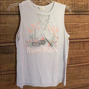 motorcycle cutout t shirt